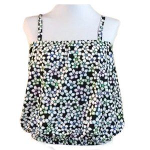 Floral Print Women's Swim Top